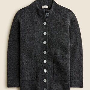 JCrew Heather Charcoal Milano Cardigan
